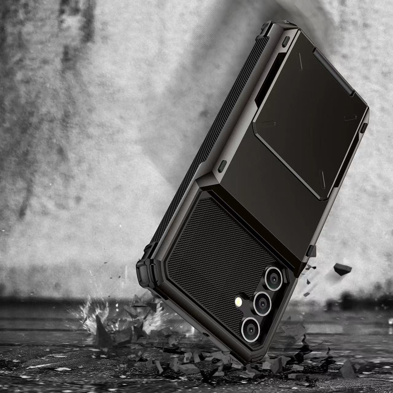 For Samsung Galaxy S23 FE Case PC+TPU Dual Layer Shockproof Cover with Card Holder For Samsung Galaxy S23 FE Case PC+TPU Dual Layer Shockproof Cover with Card Holder